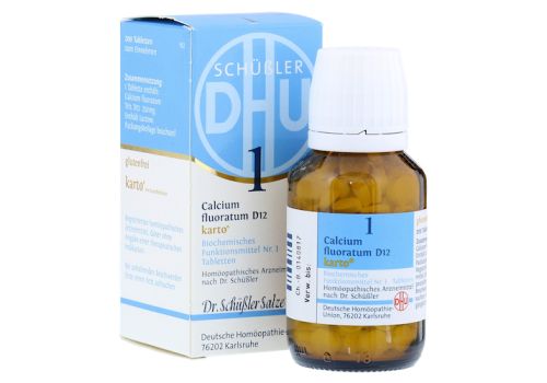 BIOCHEMIE DHU 1 Calcium fluoratum D 12 Tabl.Karto – PZN 06326518 (PZN 06326518)