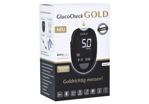 GLUCOCHECK GOLD Blutzuckermessgerät Set mmol/l – PZN 11864896 (PZN 11864896)