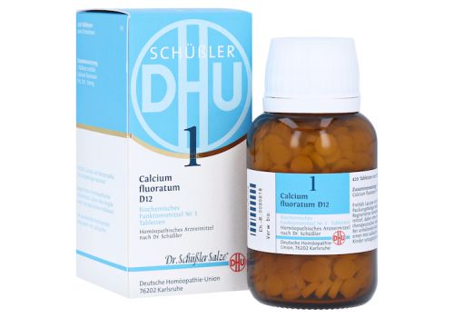 BIOCHEMIE DHU 1 Calcium fluoratum D 12 Tabletten – PZN 06583959 (PZN 06583959)