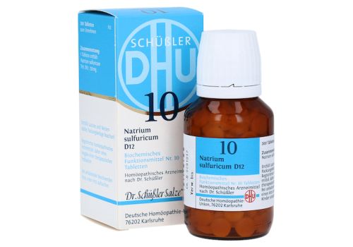 BIOCHEMIE DHU 10 Natrium sulfuricum D 12 Tabletten – PZN 02580898 (PZN 02580898)