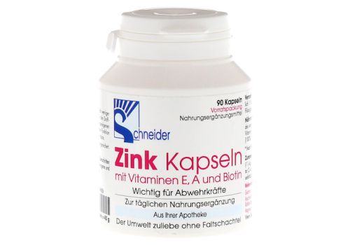 ZINK KAPSELN mit Vitamin E.A.Biotin – PZN 01169669 (PZN 01169669)