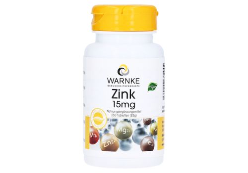 Zink 15 mg Tabletten – PZN 01355194 (PZN 01355194)