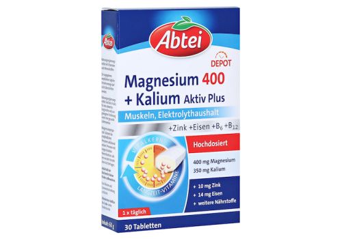 Abtei Magnesium+kalium Depot Tabletten – PZN 08878067 (PZN 08878067)