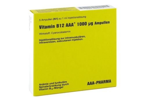 Vitamin B12 AAA 1.000 µg Ampullen – PZN 06902519 (PZN 06902519)